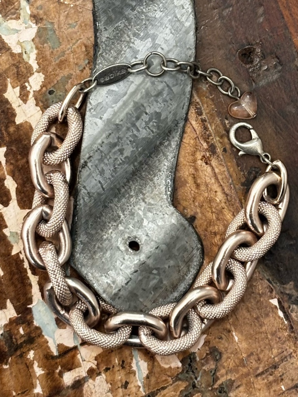 Sabika Chain Link Rose Gold Bracelet